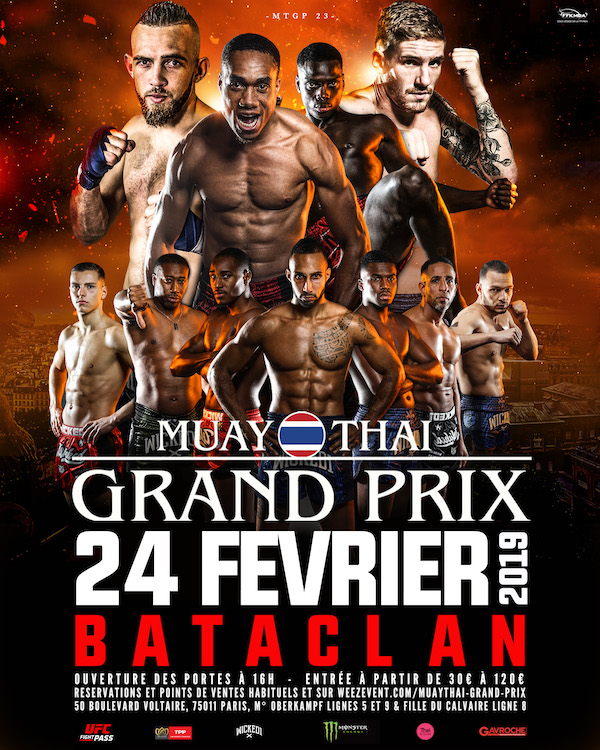 FRANCE – ÉVÉNEMENT: A Paris, le retour en fanfare du Muay Thai Grand Prix le 24 février !