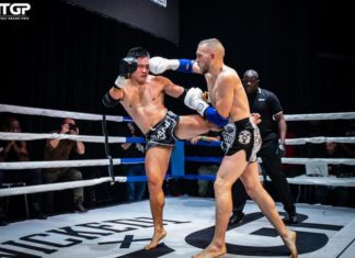 Muay Thai fight kick hook