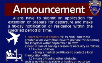 THAILANDE – IMMIGRATION: Tout ce qu’il faut savoir sur la prolongation des visas jusqu’au 26 septembre