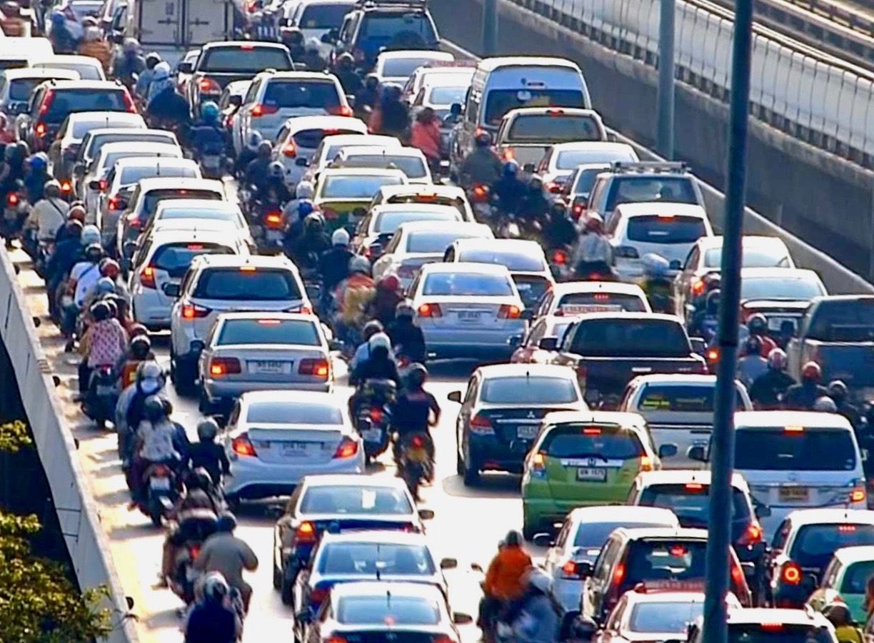 Trafic routier Bangkok Thaïlande