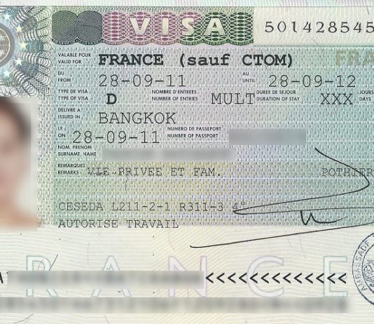 FRANCE – VISA: Les visas d’entrée en France