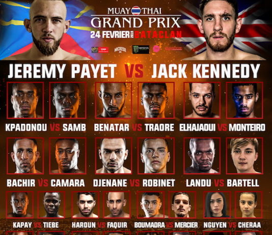 THAILANDE-FRANCE: Le 24 février, boxez avec Muay Thai Grand Prix à Paris, au Bataclan !