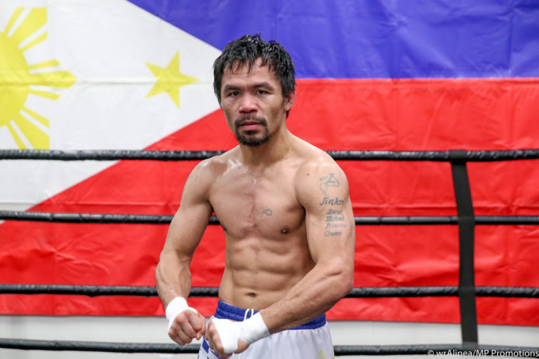 PHILIPPINES – BOXE: Manny Pacquiao veut battre la Covid-19 sur le ring face à Mc Gregor