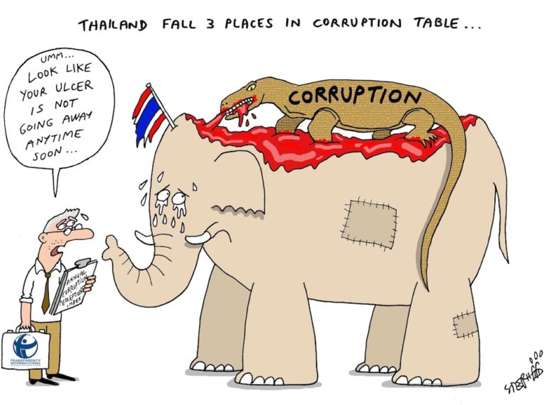 THAÏLANDE – DESSIN DE LA SEMAINE: La corruption, ce mal de «l’État profond» thaïlandais