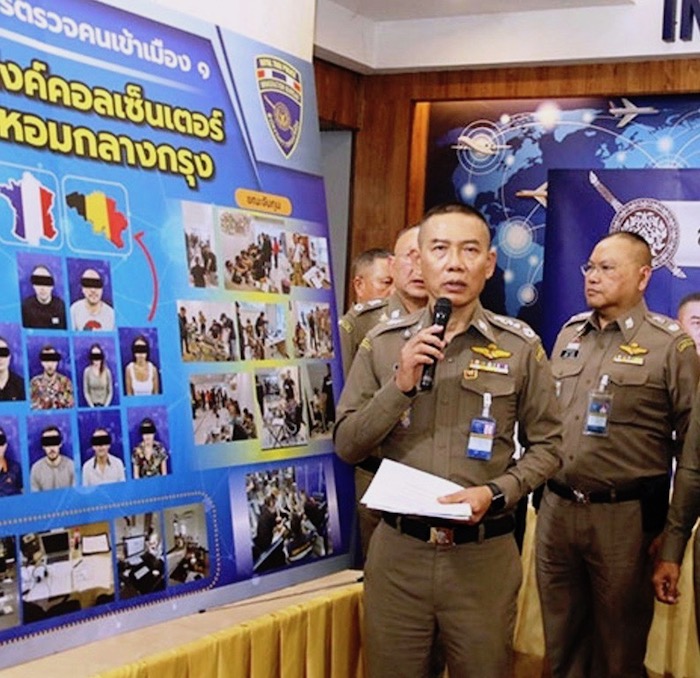 BANGKOK – ALERTE POLICE: Neuf ressortissants français et un belge arrêté par la police de l’immigration