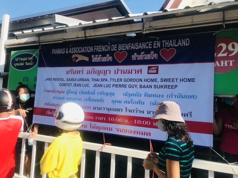 KOH SAMUI – SOLIDARITÉ : Unis et solidaires face au coronavirus: la communauté française donne l’exemple