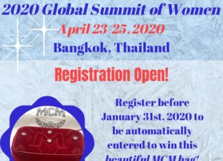THAÏLANDE – SOMMET: Bangkok sera la capitale mondiale des femmes en avril 2020