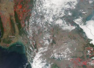 CAMBODGE – ENVIRONNEMENT: Les satellites de la NASA filment les feux de forêts cambodgiens