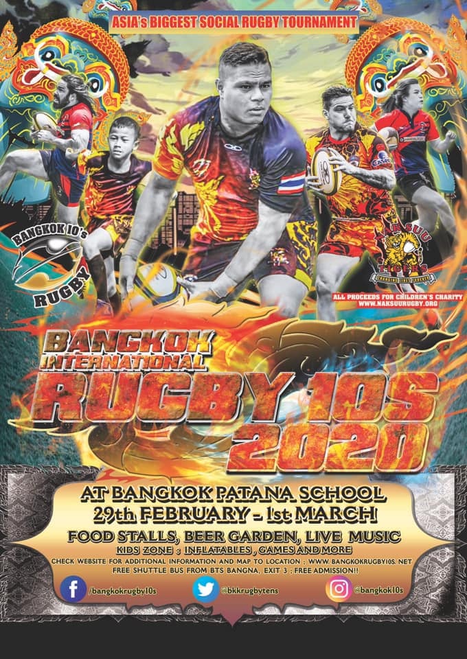 BANGKOK – SPORT: Rendez vous les 29 février et 1er Mars pour le «Bangkok International Rugby Tens»
