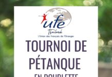 BANGKOK – COMMUNAUTÉ : Tournoi de pétanque de l’UFE au port de Klong Toey le dimanche 1er mars