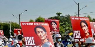 Aung San Suu Kyi liberté