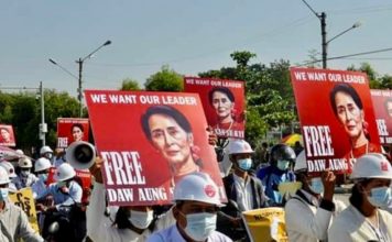 Aung San Suu Kyi liberté