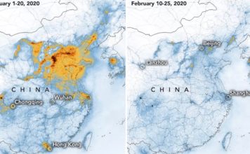 ASIE – POLLUTION: Selon la Nasa, l’épidémie de coronavirus a «lavé» le ciel chinois