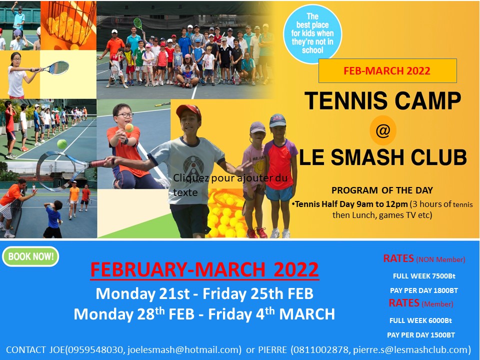 Tennis camps Bangkok