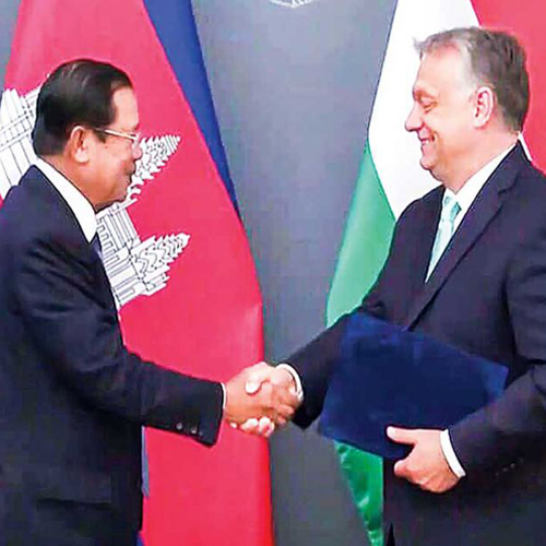 CAMBODGE: Viktor Orban, allié européen de Hun Sen