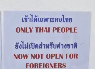 BANGKOK – TOURISME: «Interdit aux étrangers», inacceptable ségrégation touristique