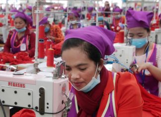 Usine textile Cambodge