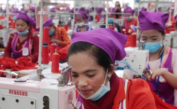 Usine textile Cambodge