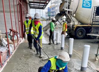 travailleurs construction en Thaïlande