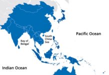 ASIE – FRANCE : Quelle stratégie asiatique pour la France en 2030 ? carte indo-pacifique