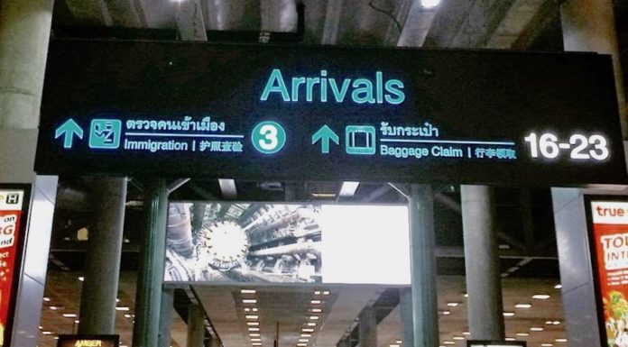 Terminal arrivée Thaïlande