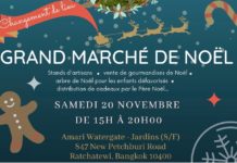 BANGKOK – COMMUNAUTÉ : Rendez-vous le 20 novembre pour le marché de Noël à l’Amari Watergate