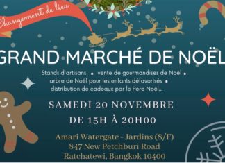 BANGKOK – COMMUNAUTÉ : Rendez-vous le 20 novembre pour le marché de Noël à l’Amari Watergate