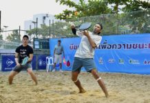 THAÏLANDE – SPORT : Un français champion de Thaïlande de Beach Tennis à Nonthaburi ! Beach tennis Thaïlande