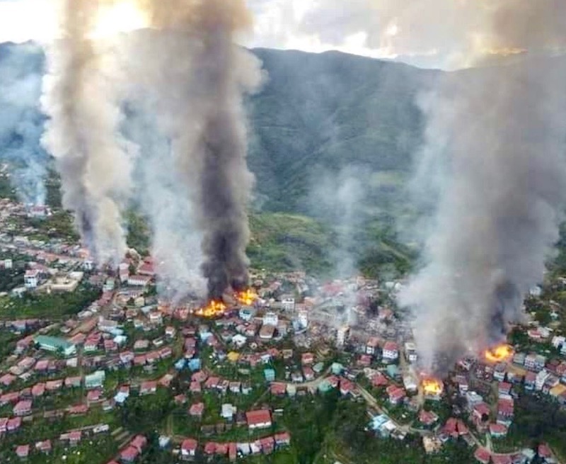 incendie Birmanie