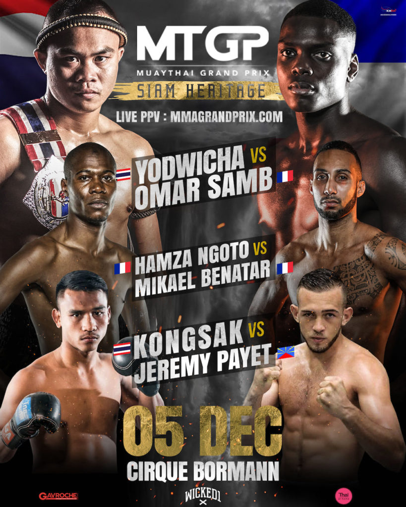 THAÏLANDE FRANCE Le 5 décembre, le meilleur de la boxe thaïe enflammera Paris Gavroche