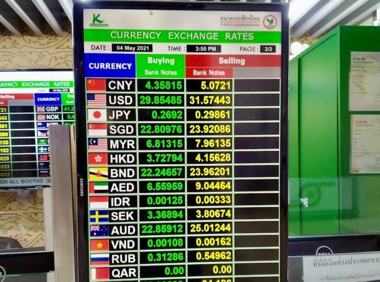 THAÏLANDE – ÉCONOMIE : Le baht thaïlandais remonte face au dollar 