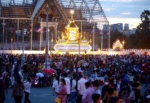 fête de l'eau au Cambodge
