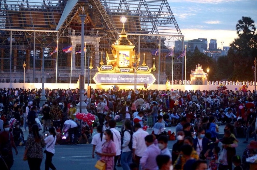 fête de l'eau au Cambodge