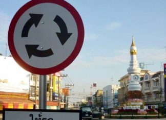 Signalisation routes en Thaïlande