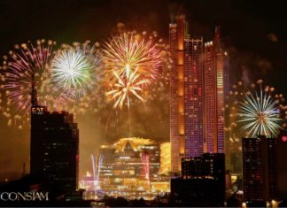 Icon Siam feux artifice bangkok