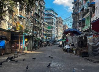 BIRMANIE – POLITIQUE : La répression se poursuit, voici les dernières nouvelles au 12 décembre Rangoun ville vide