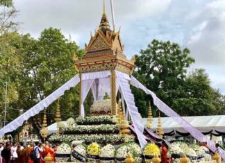 CAMBODGE – HOMMAGE: Le prince Norodom Ranariddh reçoit un hommage funèbre royal à Phnom Penh funéraille Norodom Ranariddh