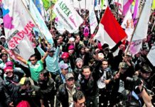 INDONÉSIE – SOCIAL : Les métropoles indonésiennes paralysées par une série de grèves Indonésie manifestation