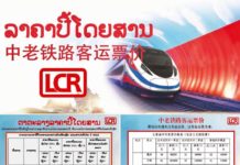 Tarifs train laos