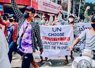 Manifestation à Mandalay