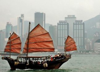 Hong Kong bateau chinois