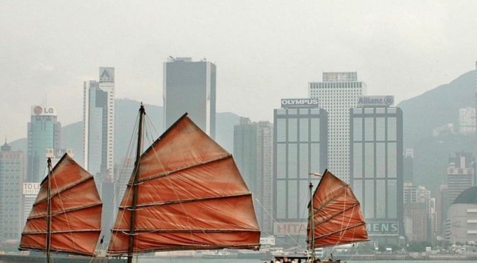 Hong Kong bateau chinois