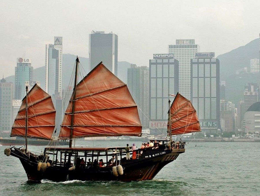 Hong Kong bateau chinois