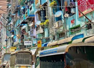 Rue Rangoun Birmanie