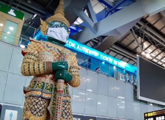 Thaïlande Suvarnabhumi aéroport covid