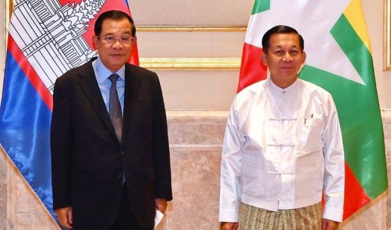 CAMBODGE – DIPLOMATIE : La visite de Hun Sen en Birmanie renforce la junte au pouvoir