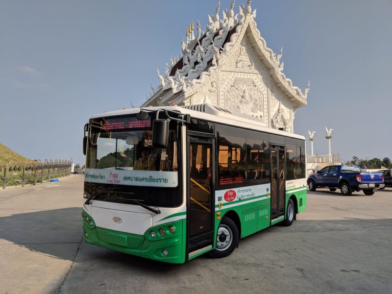 BANGKOK – TRANSPORTS : Un projet pilote de onze bus électriques sur deux lignes dans la cité des anges