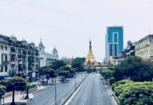 grève silence Birmanie