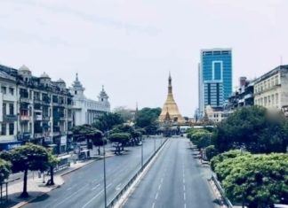 grève silence Birmanie