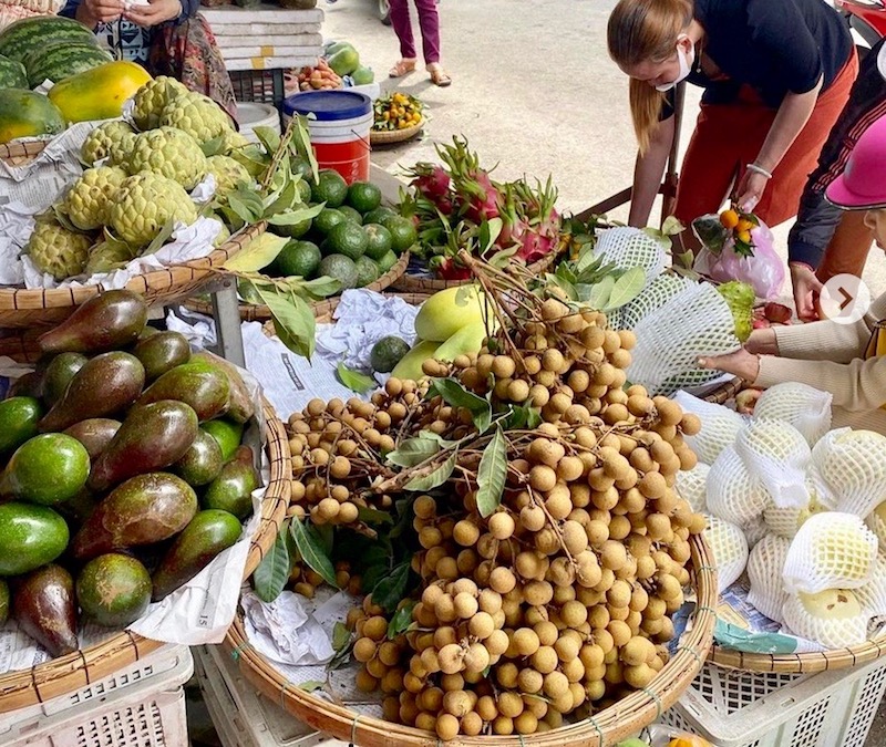Marché Vietnam fruits